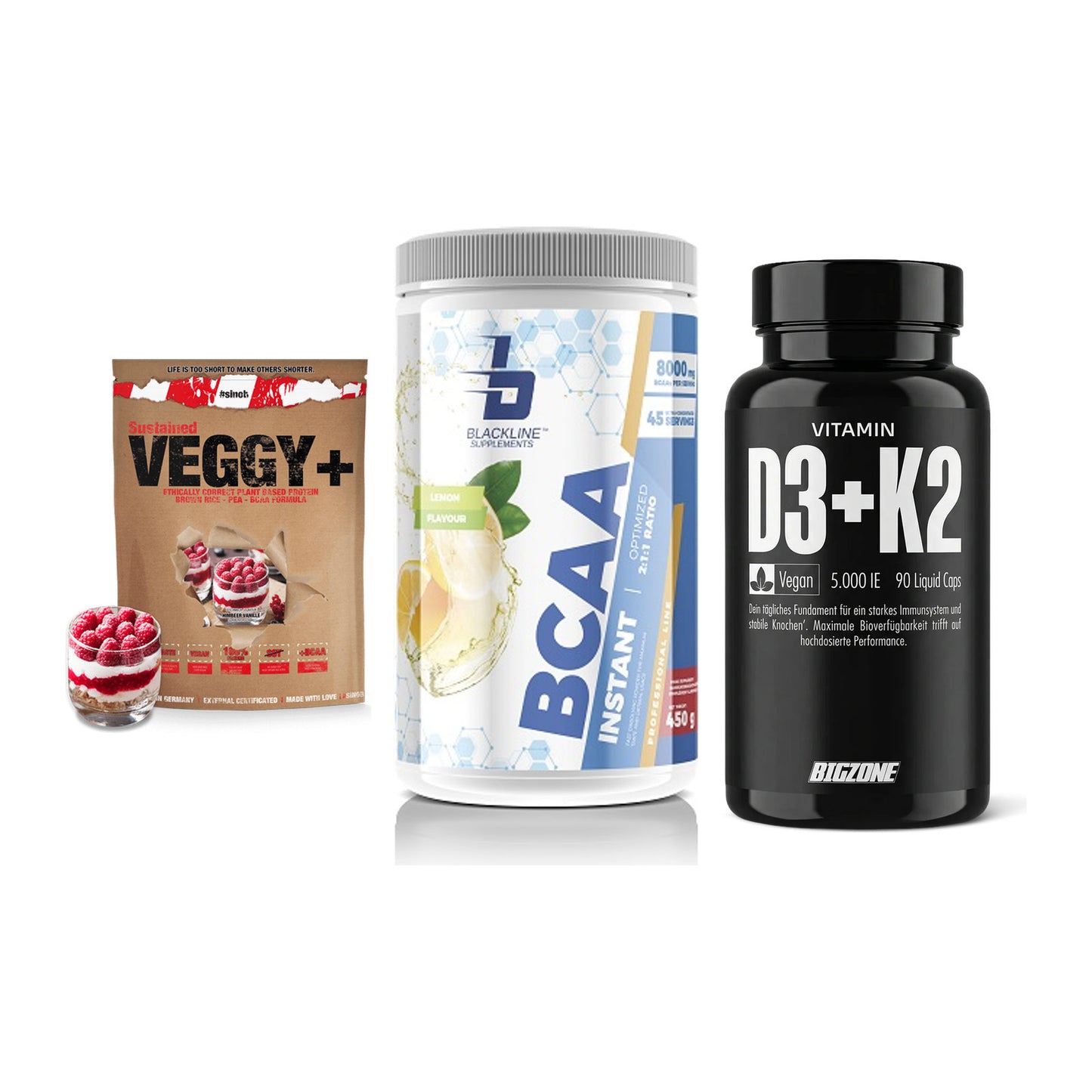 Pflanzliches Set: Sinob VEGGY + Blackline + Big Zone – alle enthaltenen Artikel