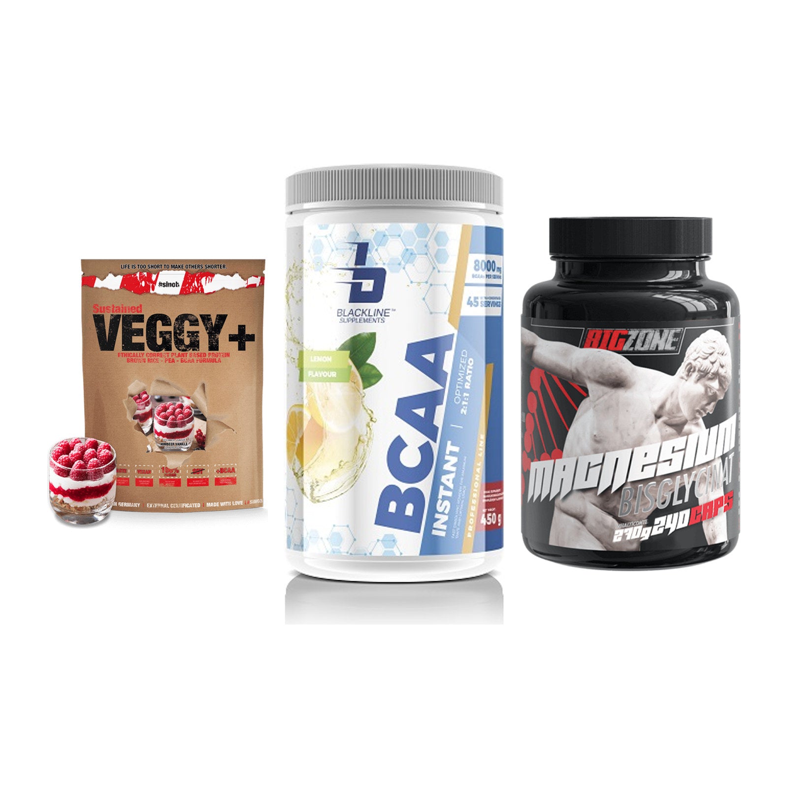 Pflanzliches Set: Sinob VEGGY + Blackline + Big Zone – alle enthaltenen Artikel