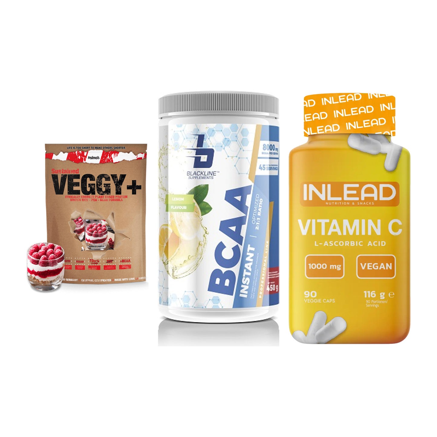 Pflanzliches Set: Sinob VEGGY + Blackline + INLEAD Vitamin – alle enthaltenen Artikel