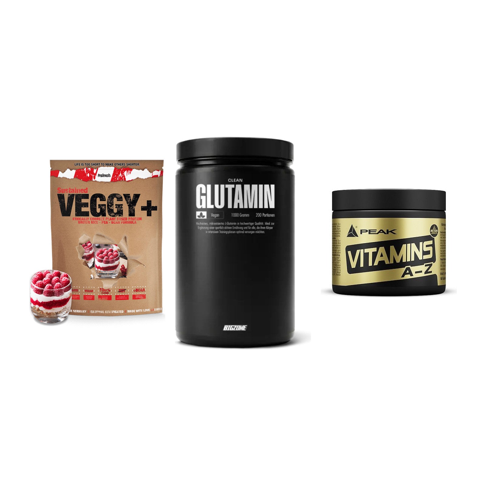 Pflanzliches Set: Sinob VEGGY + Big Zone + Peak Vitamin – alle enthaltenen Artikel