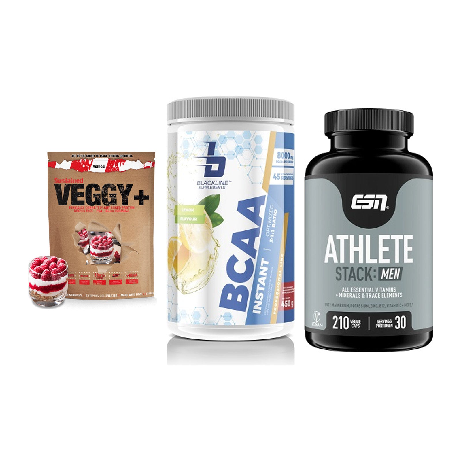 Pflanzliches Set: Sinob VEGGY + Blackline + ESN Athlete – alle enthaltenen Artikel