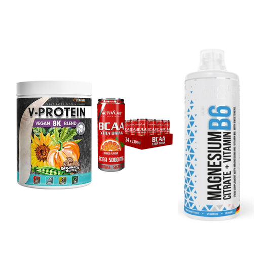 Pflanzliches Set: ProFuel V-Prote + Activlab BCAA + MST Magnesium – alle enthaltenen Artikel