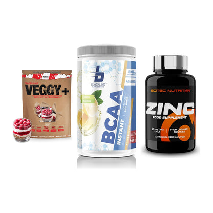 Pflanzliches Set: Sinob VEGGY + Blackline + Scitec Zinc – alle enthaltenen Artikel