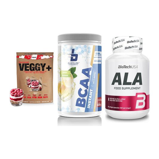 Pflanzliches Set: Sinob VEGGY + Blackline + BioTech ALA – alle enthaltenen Artikel