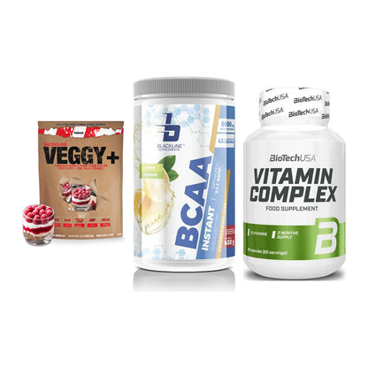 Pflanzliches Set: Sinob VEGGY + Blackline + BioTech Vitamin – alle enthaltenen Artikel