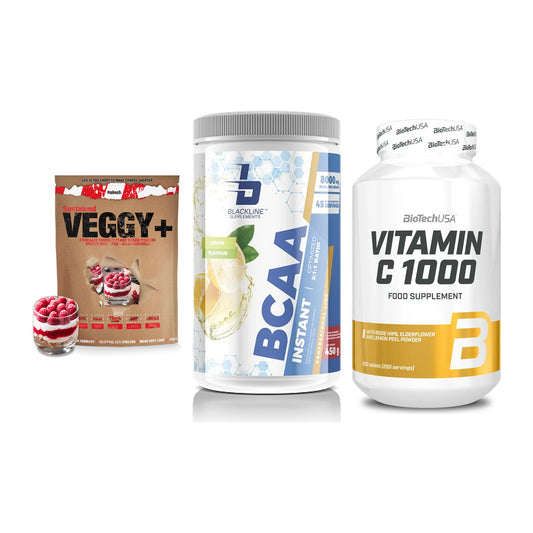 Pflanzliches Set: Sinob VEGGY + Blackline + BioTech Vitamin – alle enthaltenen Artikel