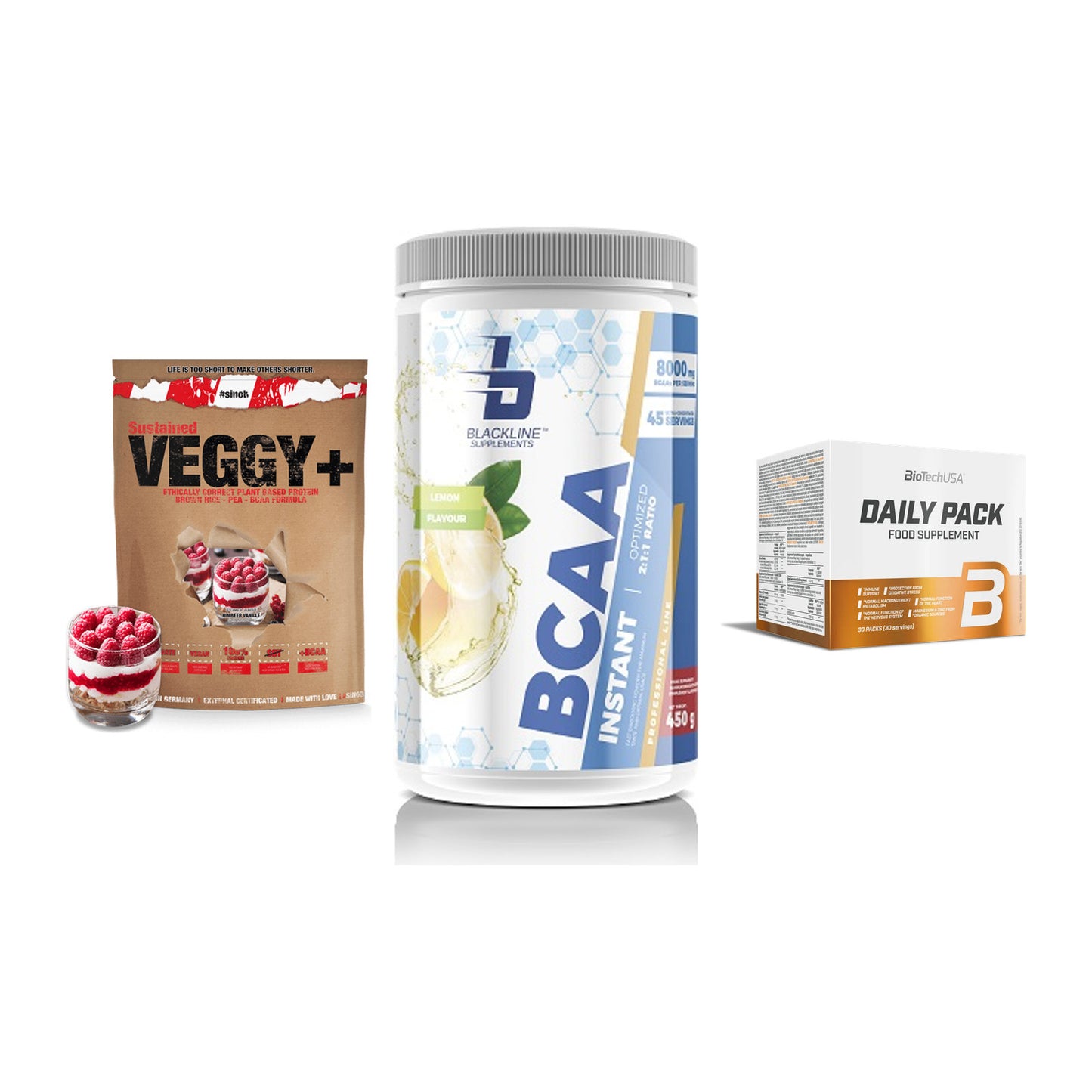 Pflanzliches Set: Sinob VEGGY + Blackline + BioTech Daily – alle enthaltenen Artikel