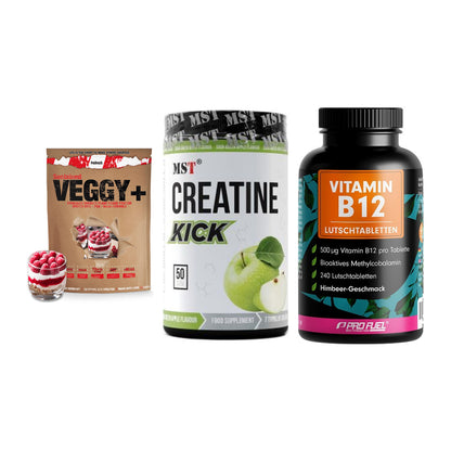 Pflanzliches Set: Sinob VEGGY + MST Creatine + ProFuel Vitamin – alle enthaltenen Artikel