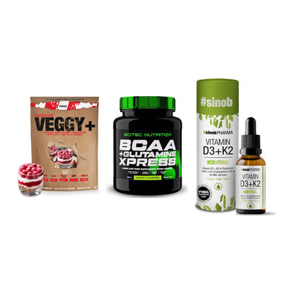 Pflanzliches Set: Sinob VEGGY + Scitec BCAA + Sinob Vitamin – alle enthaltenen Artikel