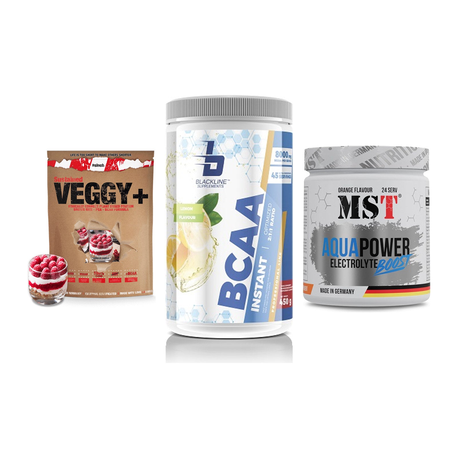 Pflanzliches Set: Sinob VEGGY + Blackline + MST Aqua Power – alle enthaltenen Artikel