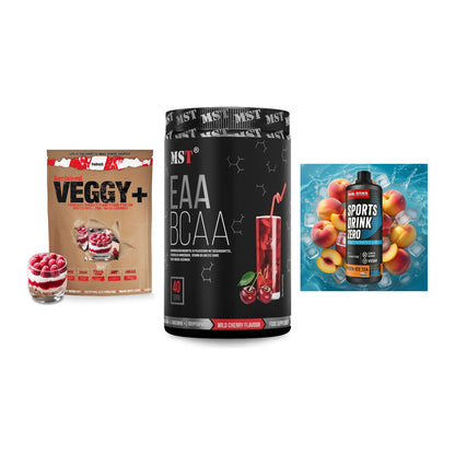 Pflanzliches Set: Sinob VEGGY + MST EAA & BCAA + Body Attack – alle enthaltenen Artikel