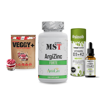 Pflanzliches Set: Sinob VEGGY + MST ArgiZinc + Sinob Vitamin – alle enthaltenen Artikel