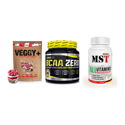 Pflanzliches Set: Sinob VEGGY + BioTech BCAA + MST All Vitamin – alle enthaltenen Artikel
