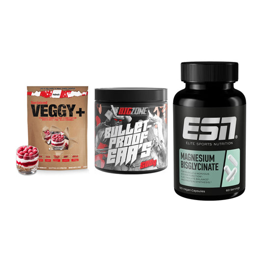 Pflanzliches Set: Sinob VEGGY + Big Zone + ESN Magnesium – alle enthaltenen Artikel