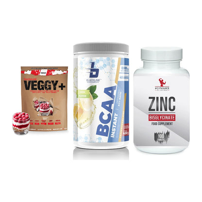 Pflanzliches Set: Sinob VEGGY + Blackline + #GYMJUICE ZINC – alle enthaltenen Artikel