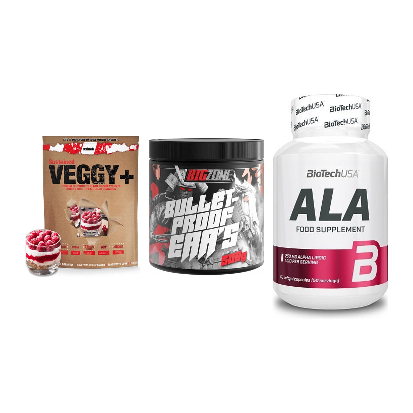 Pflanzliches Set: Sinob VEGGY + Big Zone + BioTech ALA – alle enthaltenen Artikel