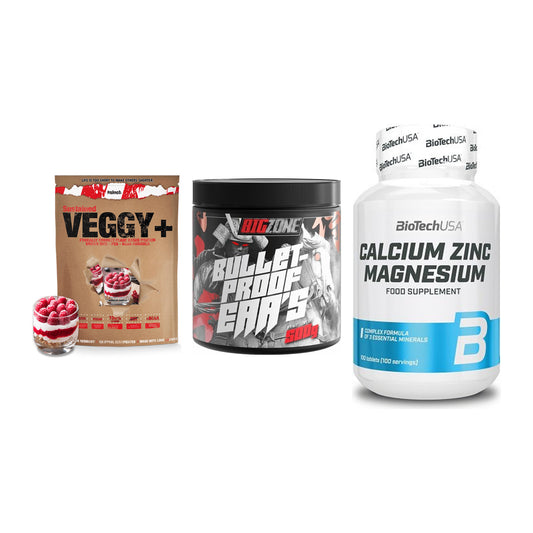 Pflanzliches Set: Sinob VEGGY + Big Zone + BioTech Calcium – alle enthaltenen Artikel