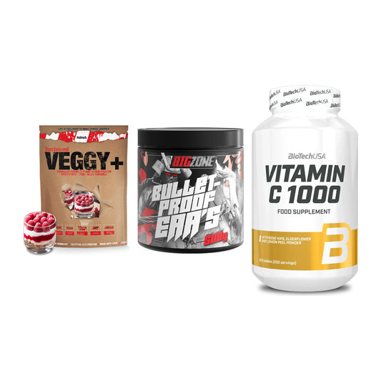 Pflanzliches Set: Sinob VEGGY + Big Zone + BioTech Vitamin – alle enthaltenen Artikel