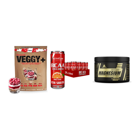 Pflanzliches Set: Sinob VEGGY + Activlab BCAA + Peak Magnesium – alle enthaltenen Artikel