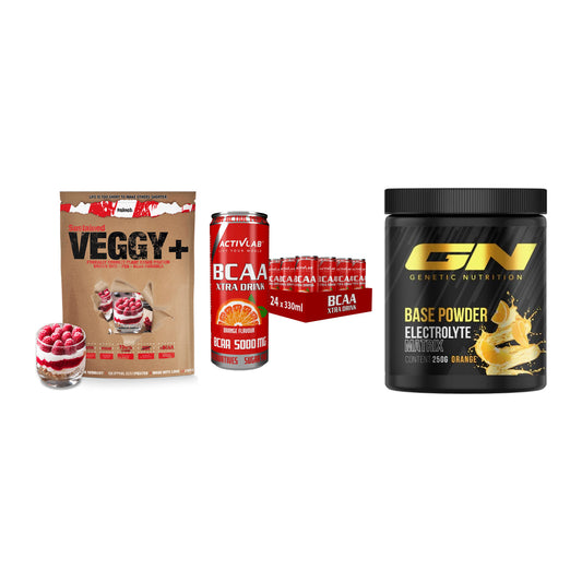 Pflanzliches Set: Sinob VEGGY + Activlab BCAA + GN Base Powder – alle enthaltenen Artikel