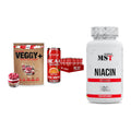 Pflanzliches Set: Sinob VEGGY + Activlab BCAA + MST Niacin – alle enthaltenen Artikel