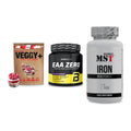 Pflanzliches Set: Sinob VEGGY + BioTech EAA + MST Iron – alle enthaltenen Artikel