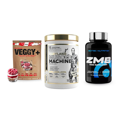 Pflanzliches Set: Sinob VEGGY + Kevin Levrone + Scitec ZMB – alle enthaltenen Artikel