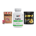 Pflanzliches Set: Sinob VEGGY + MST ArgiZinc + GN Base Powder – alle enthaltenen Artikel