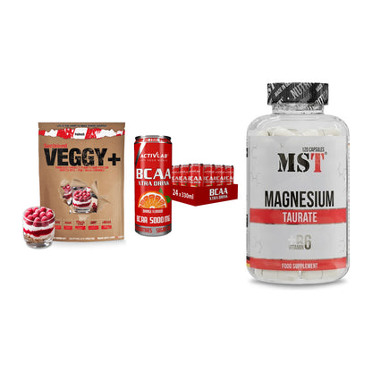 Pflanzliches Set: Sinob VEGGY + Activlab BCAA + MST Magnesium – alle enthaltenen Artikel