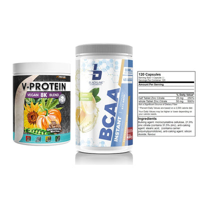 Pflanzliches Set: ProFuel V-Prote + Blackline + GN Zinc Citrate – alle enthaltenen Artikel