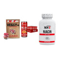 Pflanzliches Set: Sinob VEGGY + Activlab BCAA + MST Niacin – alle enthaltenen Artikel