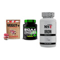 Pflanzliches Set: Sinob VEGGY + Scitec BCAA + MST Iron – alle enthaltenen Artikel