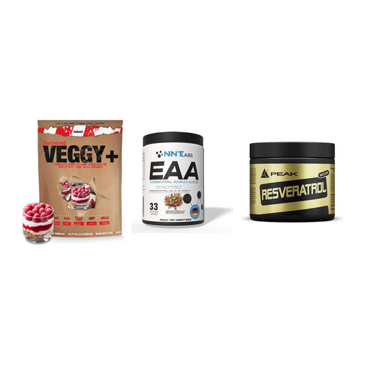 Pflanzliches Set: Sinob VEGGY + NNT EAA + Peak Resveratro – alle enthaltenen Artikel