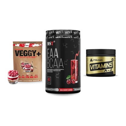 Pflanzliches Set: Sinob VEGGY + MST EAA & BCAA + Peak Vitamin – alle enthaltenen Artikel