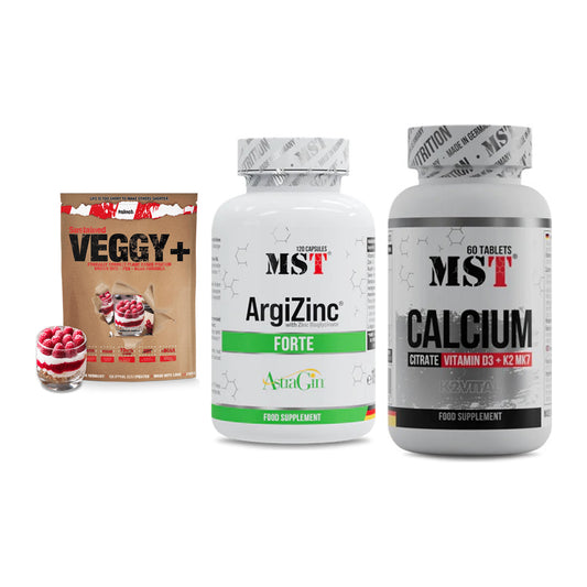 Pflanzliches Set: Sinob VEGGY + MST ArgiZinc + MST Calcium – alle enthaltenen Artikel