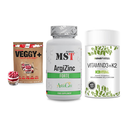 Pflanzliches Set: Sinob VEGGY + MST ArgiZinc + Sinob Vitamin – alle enthaltenen Artikel