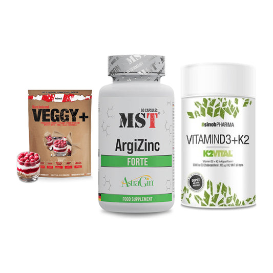 Pflanzliches Set: Sinob VEGGY + MST ArgiZinc + Sinob Vitamin – alle enthaltenen Artikel