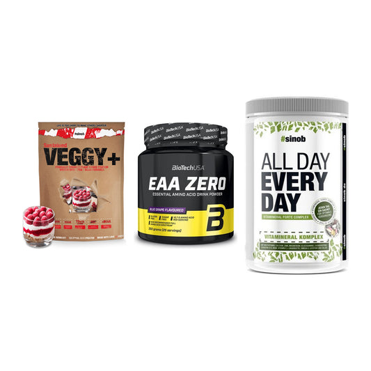 Pflanzliches Set: Sinob VEGGY + BioTech EAA + Sinob All Day – alle enthaltenen Artikel