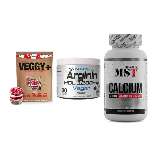 Pflanzliches Set: Sinob VEGGY + NNT Arginin HCL + MST Calcium – alle enthaltenen Artikel