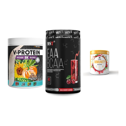 Pflanzliches Set: ProFuel V-Prote + MST EAA & BCAA + FA Nutrition – alle enthaltenen Artikel