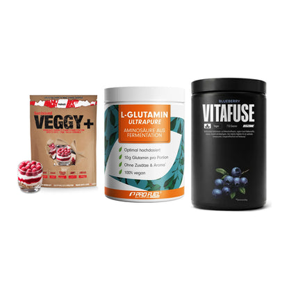 Pflanzliches Set: Sinob VEGGY + ProFuel Glutami + Big Zone – alle enthaltenen Artikel