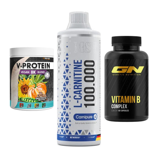Pflanzliches Set: ProFuel V-Prote + MST L-Carnitine + GN Vitamin – alle enthaltenen Artikel
