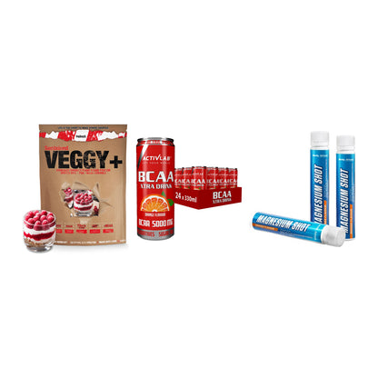 Pflanzliches Set: Sinob VEGGY + Activlab BCAA + Body Attack – alle enthaltenen Artikel