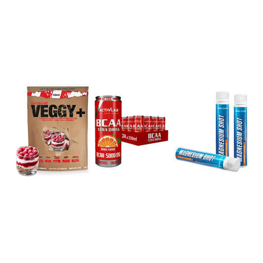 Pflanzliches Set: Sinob VEGGY + Activlab BCAA + Body Attack – alle enthaltenen Artikel