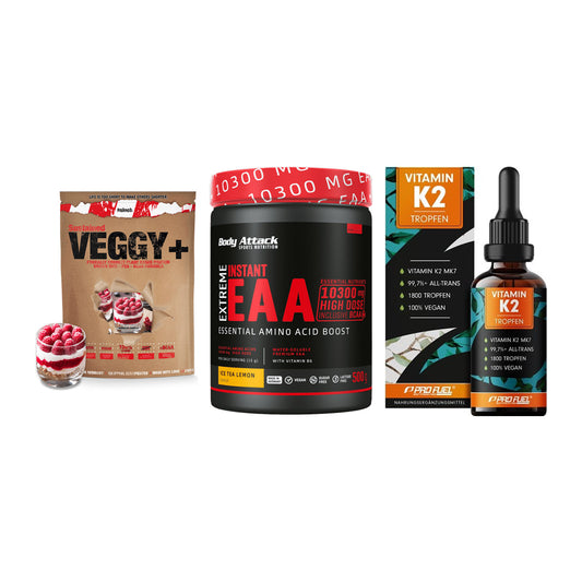 Pflanzliches Set: Sinob VEGGY + Body Attack + ProFuel Vitamin – alle enthaltenen Artikel