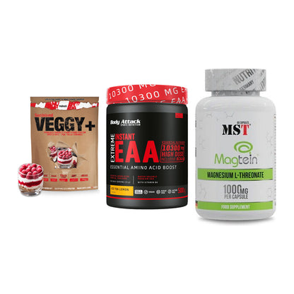 Pflanzliches Set: Sinob VEGGY + Body Attack + MST Magnesium – alle enthaltenen Artikel