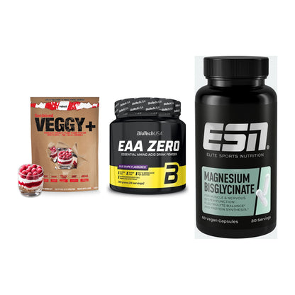 Pflanzliches Set: Sinob VEGGY + BioTech EAA + ESN Magnesium – alle enthaltenen Artikel
