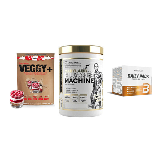 Pflanzliches Set: Sinob VEGGY + Kevin Levrone + BioTech Daily – alle enthaltenen Artikel