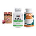 Pflanzliches Set: Sinob VEGGY + MST ArgiZinc + ProFuel OPC – alle enthaltenen Artikel