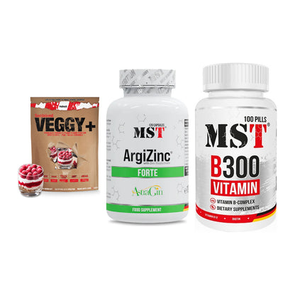 Pflanzliches Set: Sinob VEGGY + MST ArgiZinc + MST B300 – alle enthaltenen Artikel